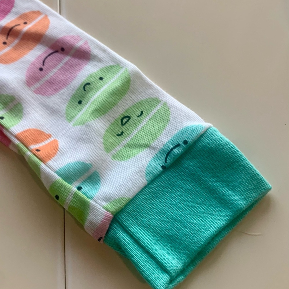 NWT/ by Lamaze . 5T Macarons  multicolor Kids Pajamas 100% pure Organic Cotton - Picture 5 of 7